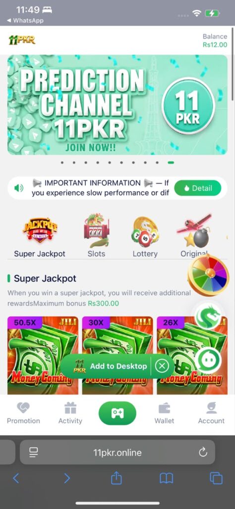 PKR11 Game